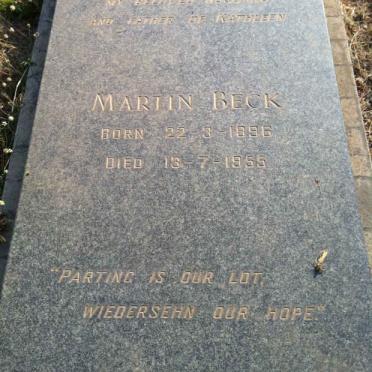 BECK Martin 1896-1955