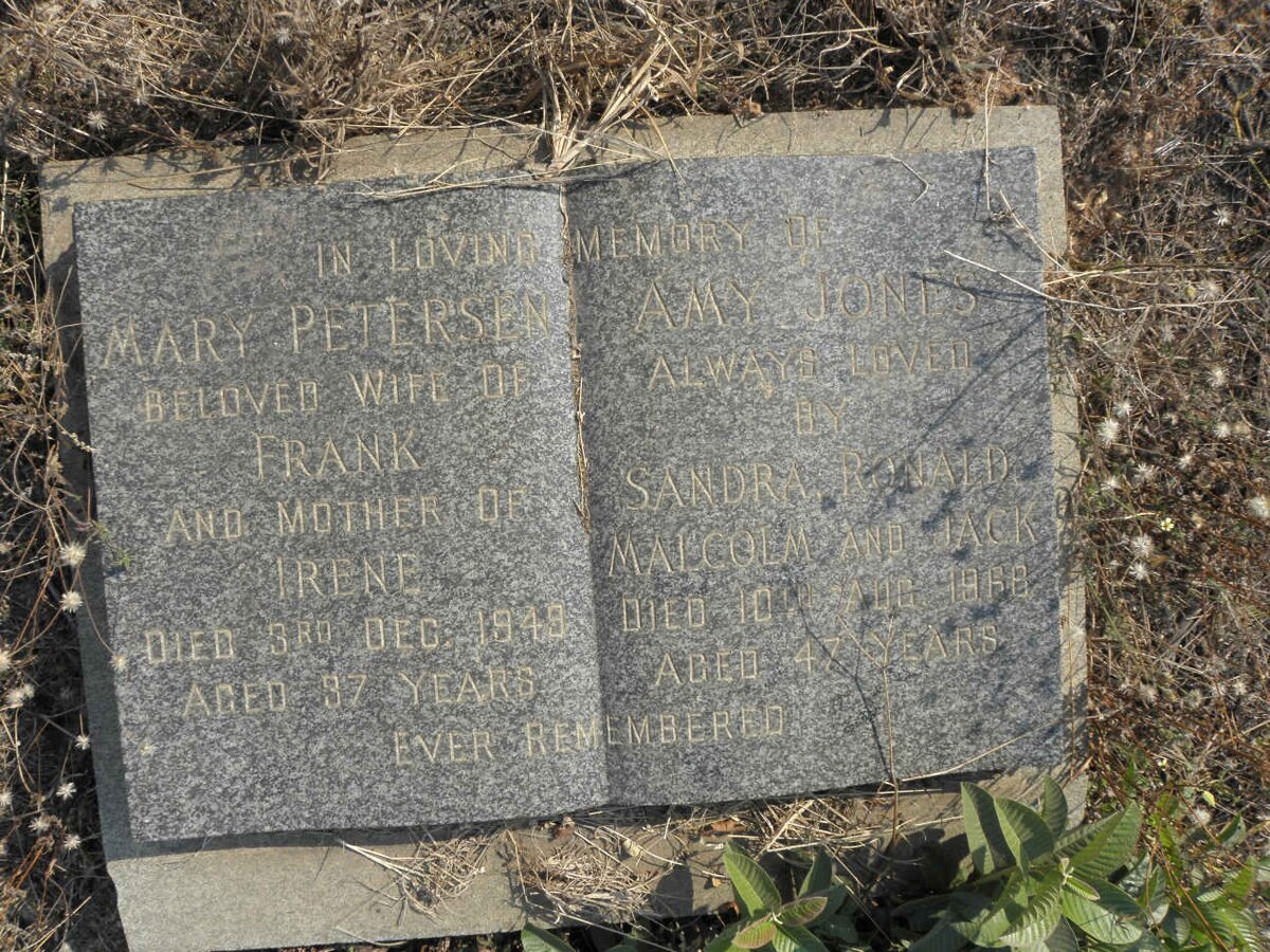 PETERSEN Mary -1949 :: JONES Amy -1968