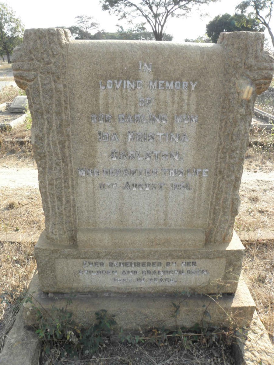 CARLSTON Ida Kristina -195?