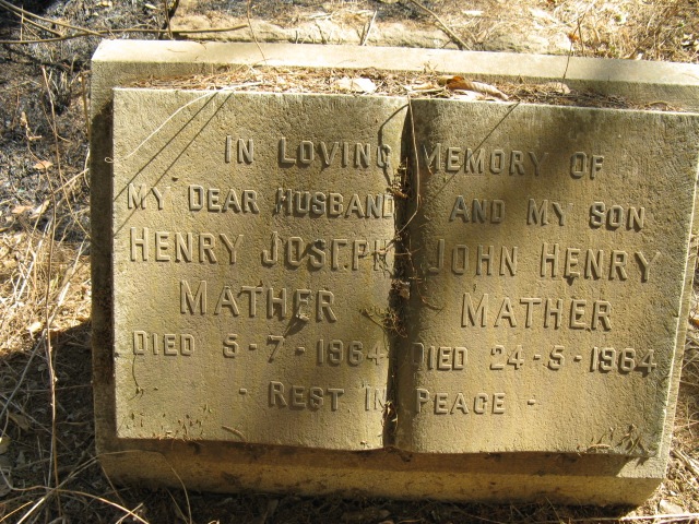 MATHER Henry Joseph -1964 :: MATHER John Henry -1964
