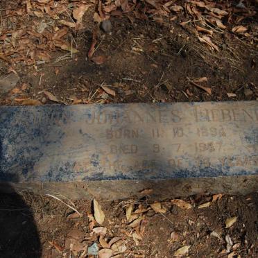 LIEBENBERG John Johannes 1894-1967