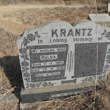 KRANTZ Hulda 1902-1958