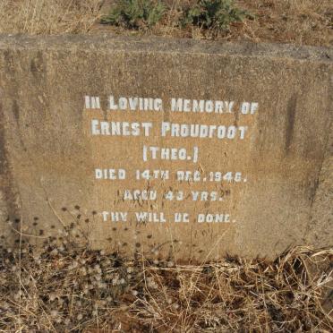 PROUDFOOT Ernest -1946