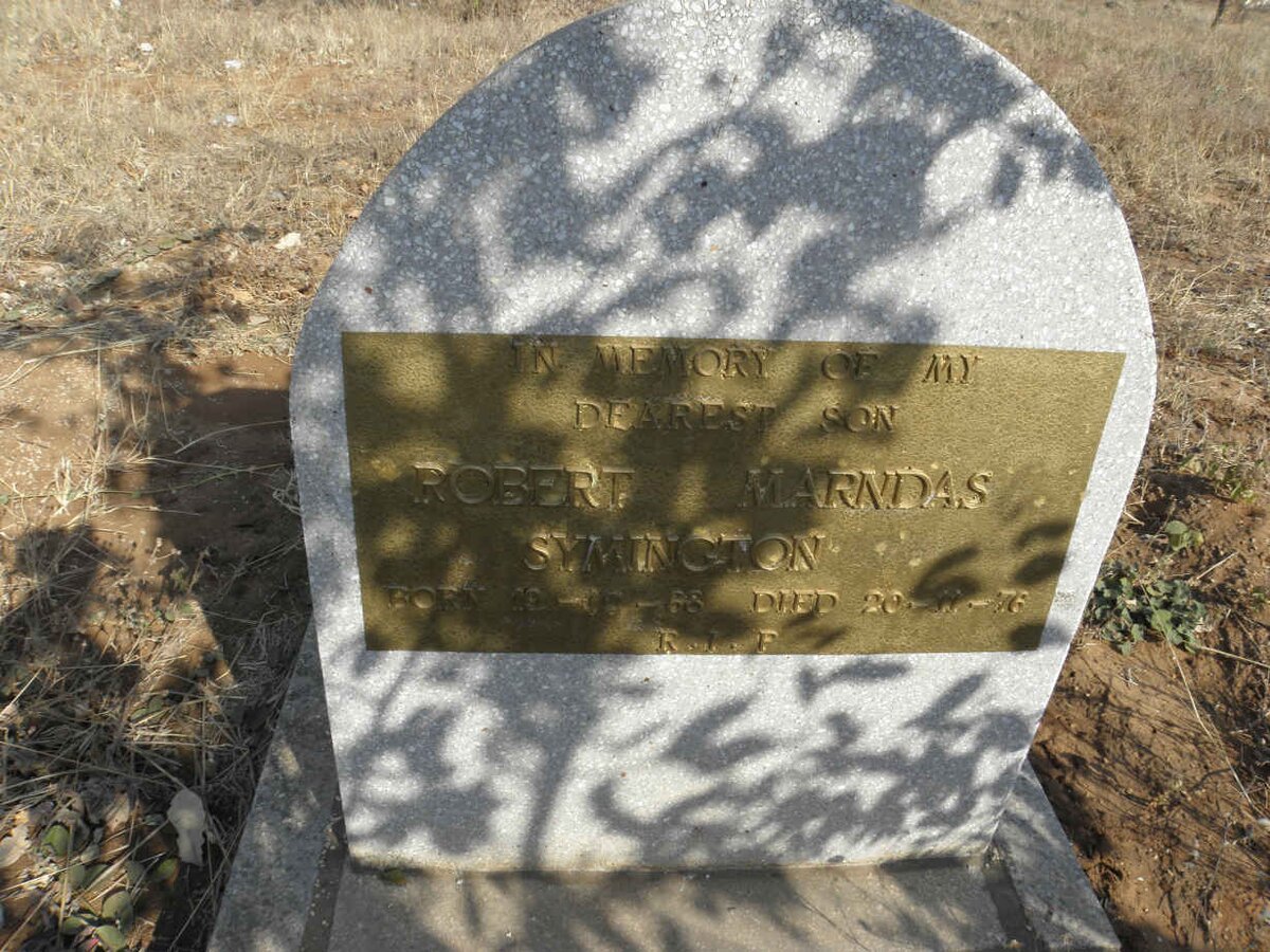 SYMINGTON Robert Marndas 1968-1976