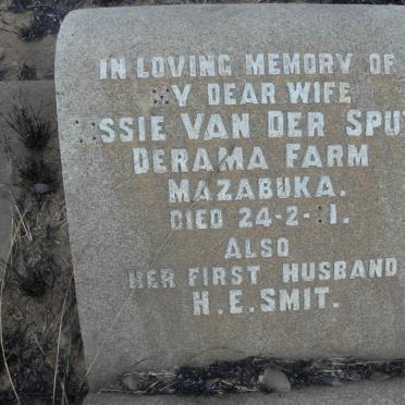 SMIT H.E. :: VAN DER SPUY Lissie formerly SMIT -1931