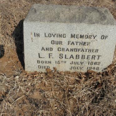 SLABBERT L.F. 1863-1948