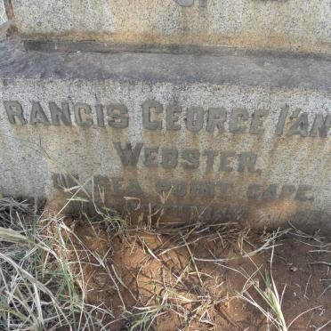 WEBSTER Francis George I’anson -1944