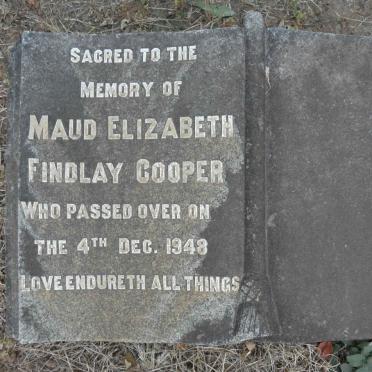COOPER Maud Elizabeth Findlay -1948