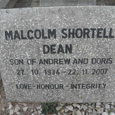 DEAN Malcolm Shortell 1934-2007