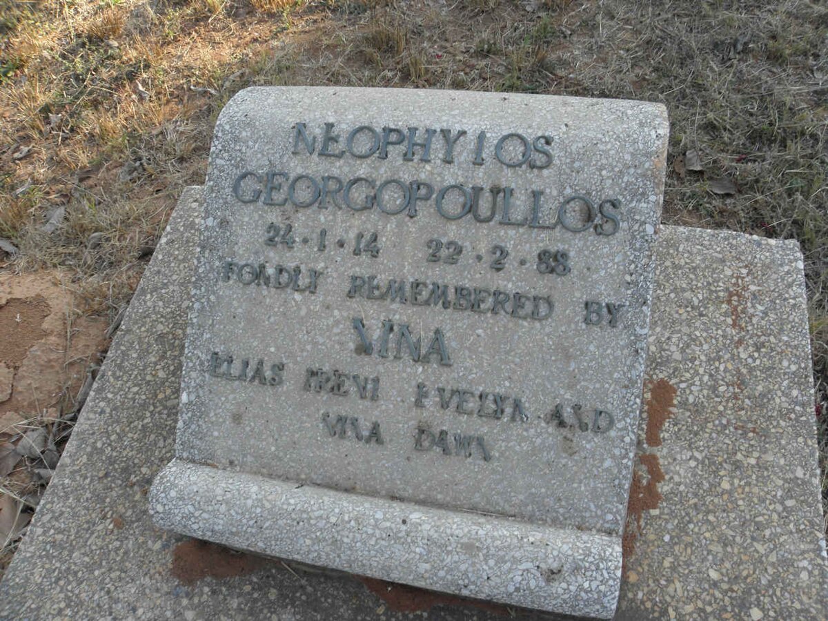 GEORGOPOLLOS Neophyios 1914-1988