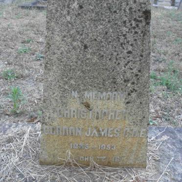 JAMES Christopher Gordon 1885-1953