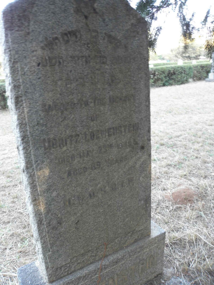 LOEWENSTEIN Moritz -1945