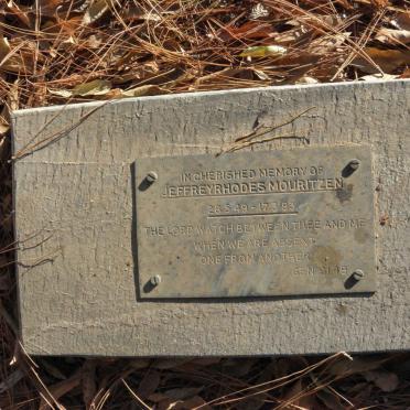 MOURITZEN Jeffrey Rhodes 1949-1983