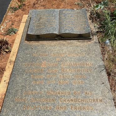 RENSBURG Stephanus Louwrens, Janse van 1890-1959