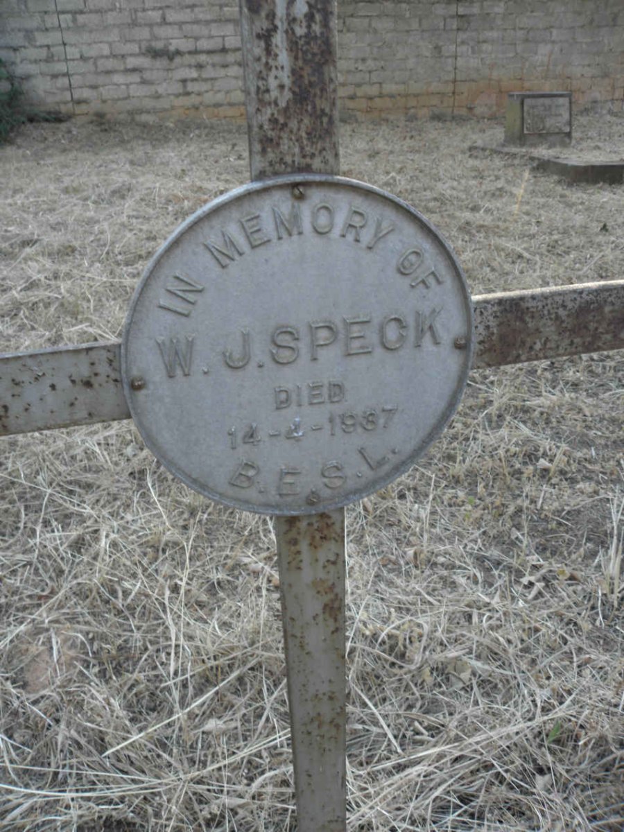 SPECK W.J. -1937