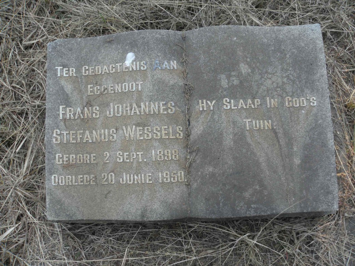 WESSELS Frans Johannes Stefanus 1898-1950