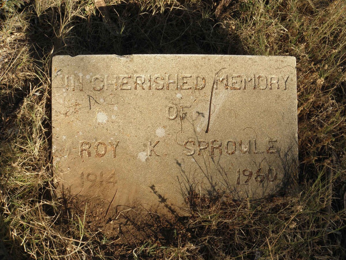 SPROULE Roy K. 1914-1960