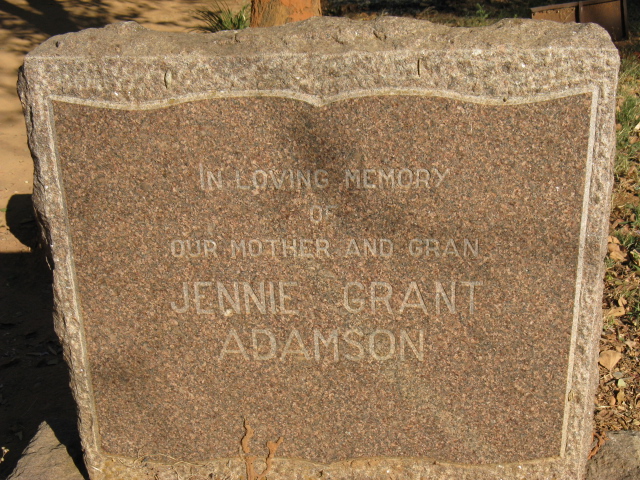 ADAMSON Jennie Grant