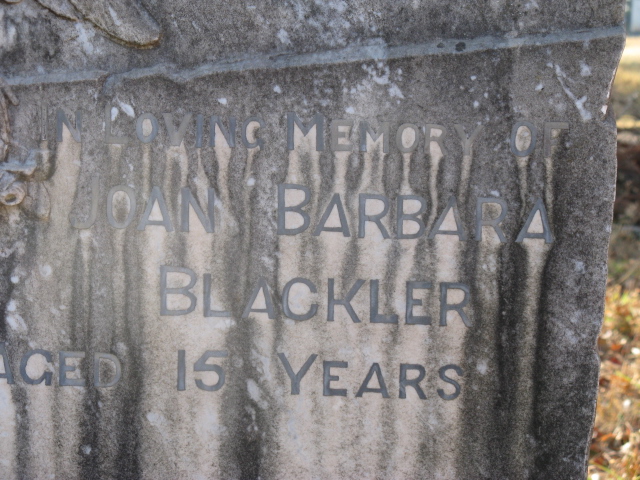 BLACKLER Joan Barbara