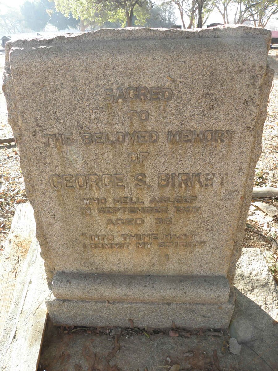 BIRKEY George S. -1937