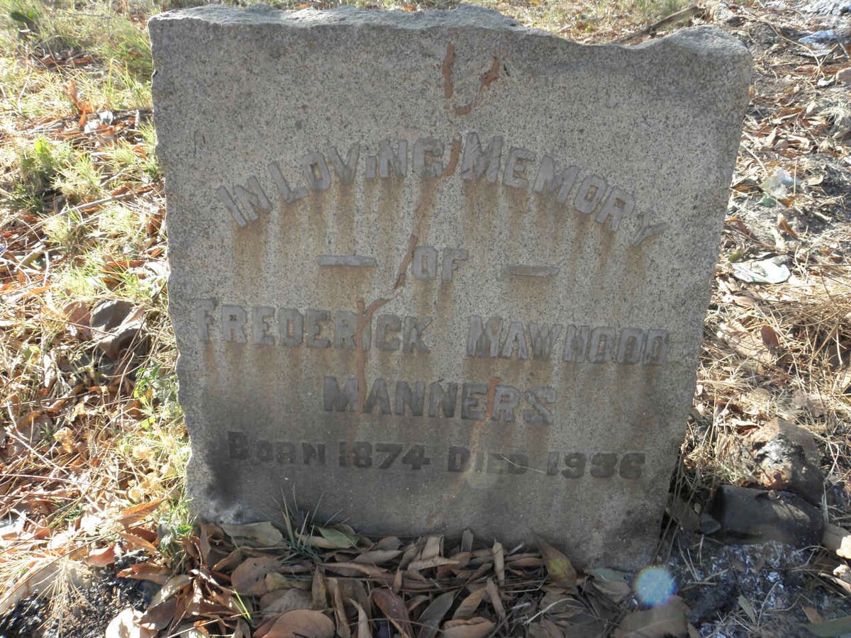 MANNERS Frederick Mawhood 1874-1936