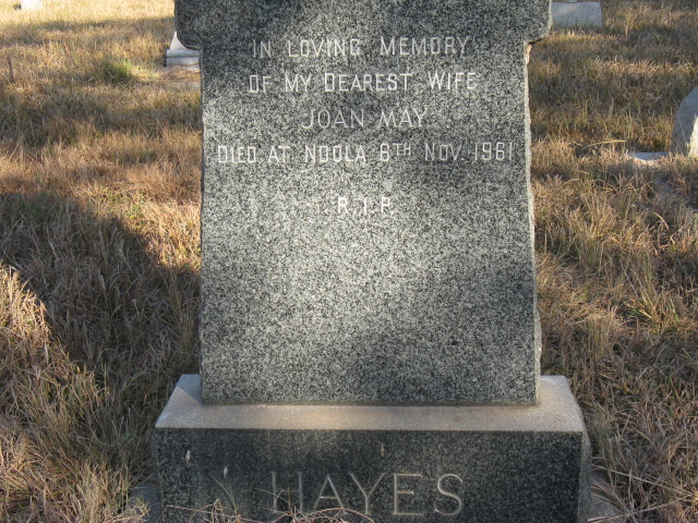 HAYES Joan May -1961
