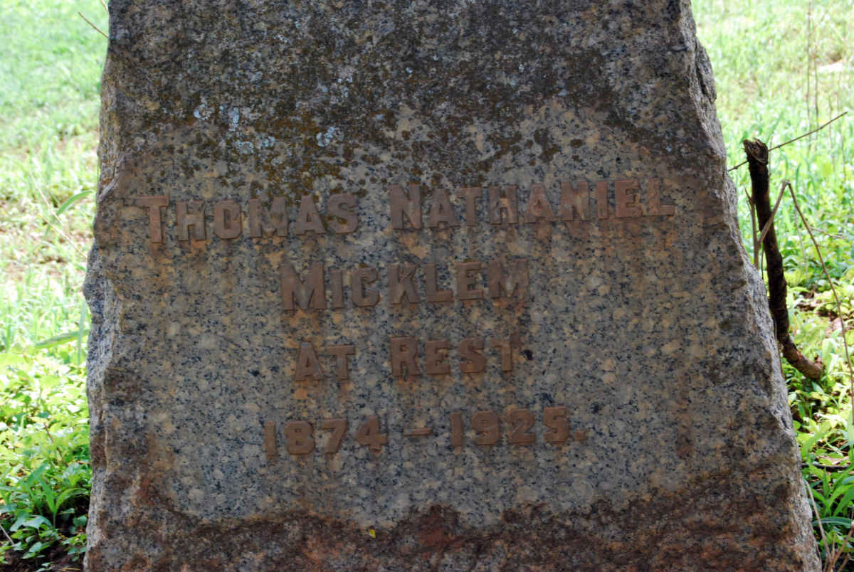 MIKLEM Thomas Nathaniel 1874-1925