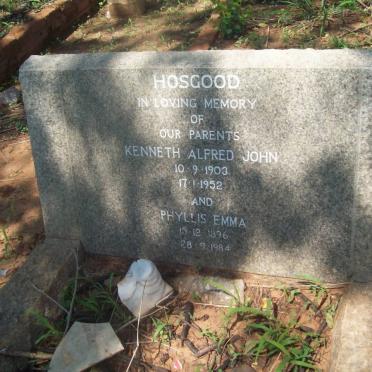 HOSGOOD Kenneth Alfred John 1903-1952 &amp; Phyllis Emma 1896-1984