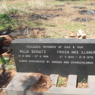 SCHULTZ Willie 1895-1966 &amp; Frieda ILLGNER 1900-1978