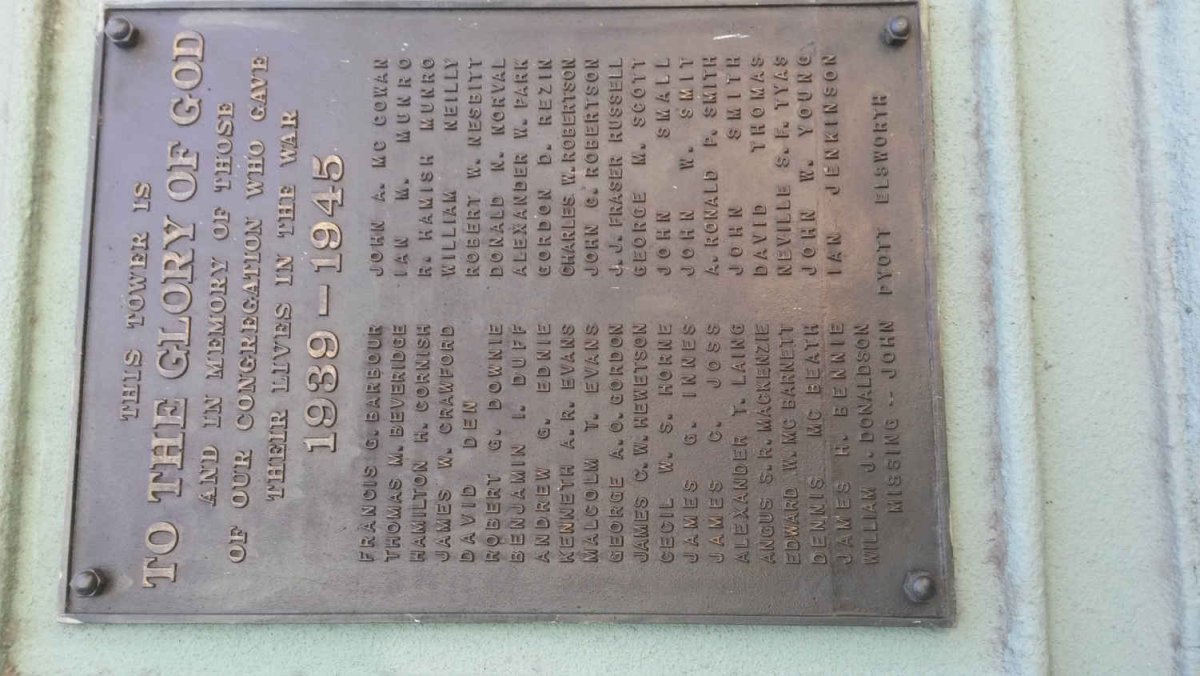 3. World War II memorial plaque