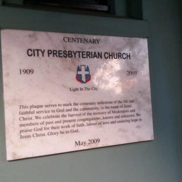 2. Centenary plaque 1909-2009