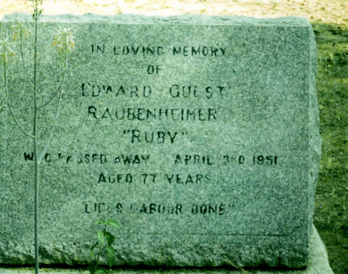 RAUBENHEIMER Edward Guest -1951