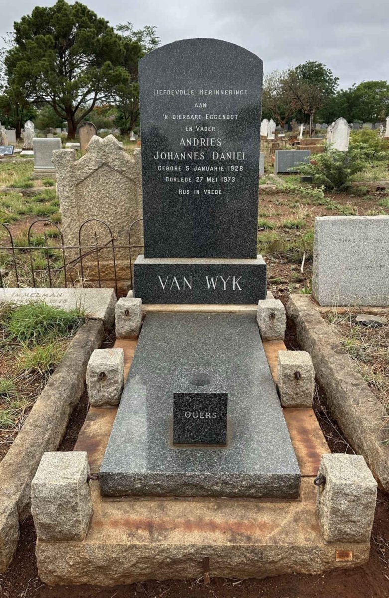 WYK Andries Johannes Daniel, van 1928-1973