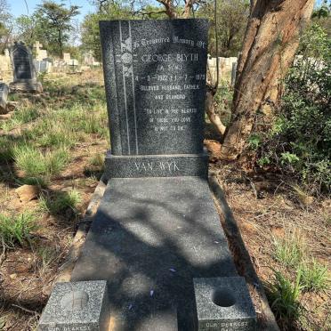 WYK George Blyth, van 1922-1979