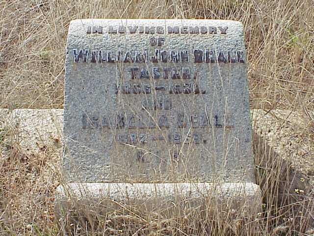 BEALE William John 1886-1930 &amp; Isabella 1882-1969