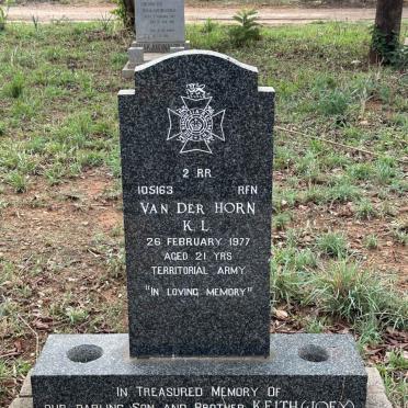 HORN K.L., van der -1977