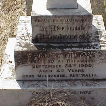THOMAS Samuel -1900