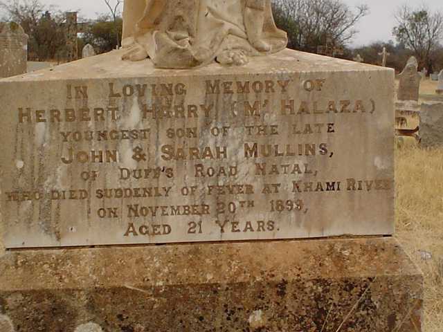 MULLINS Herbert Harry -1899