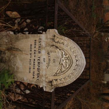 TEMPOFSKY Esther 1884-1910