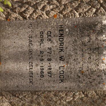 LOCK Hendrik W. 1897-1960