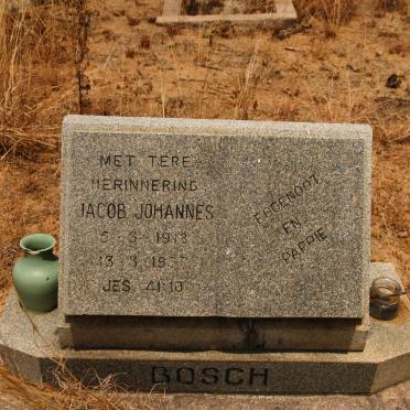 BOSCH Jacob Johannes 1913-1937