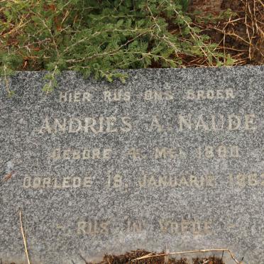 NAUDE Andries A. 1880-1962