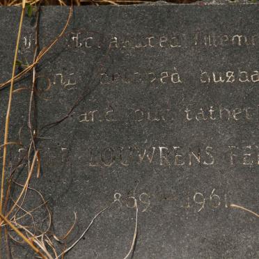 FERREIRA Pieter Louwrens 1869-1961