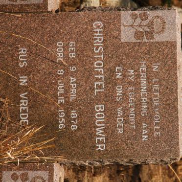 BOUWER Christoffel 1878-1956