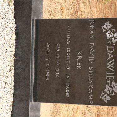 KRIEK Johan David Steenkamp 1932-1984