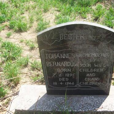 BESTER Johannes Bernadus 1895-1944