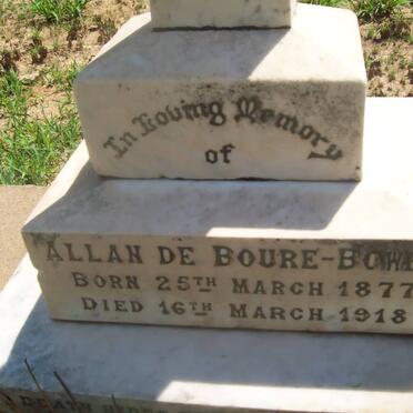 BOWER Allan, de Boure 1877-1918