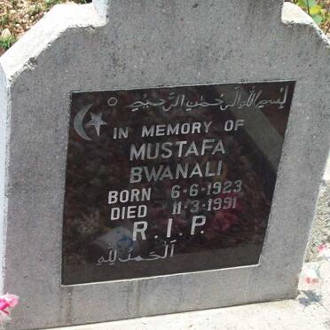 BWANALI Mustafa 1923-1991