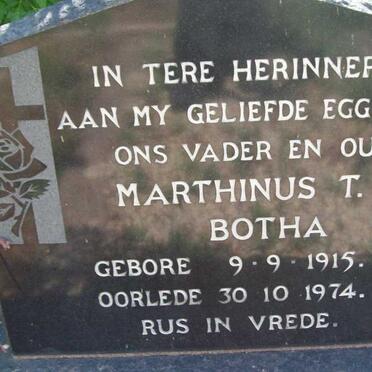 BOTHA Marthinus T.S. 1915-1974