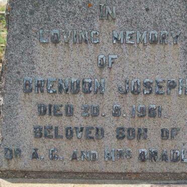 BRADLEY Brendon Joseph -1961